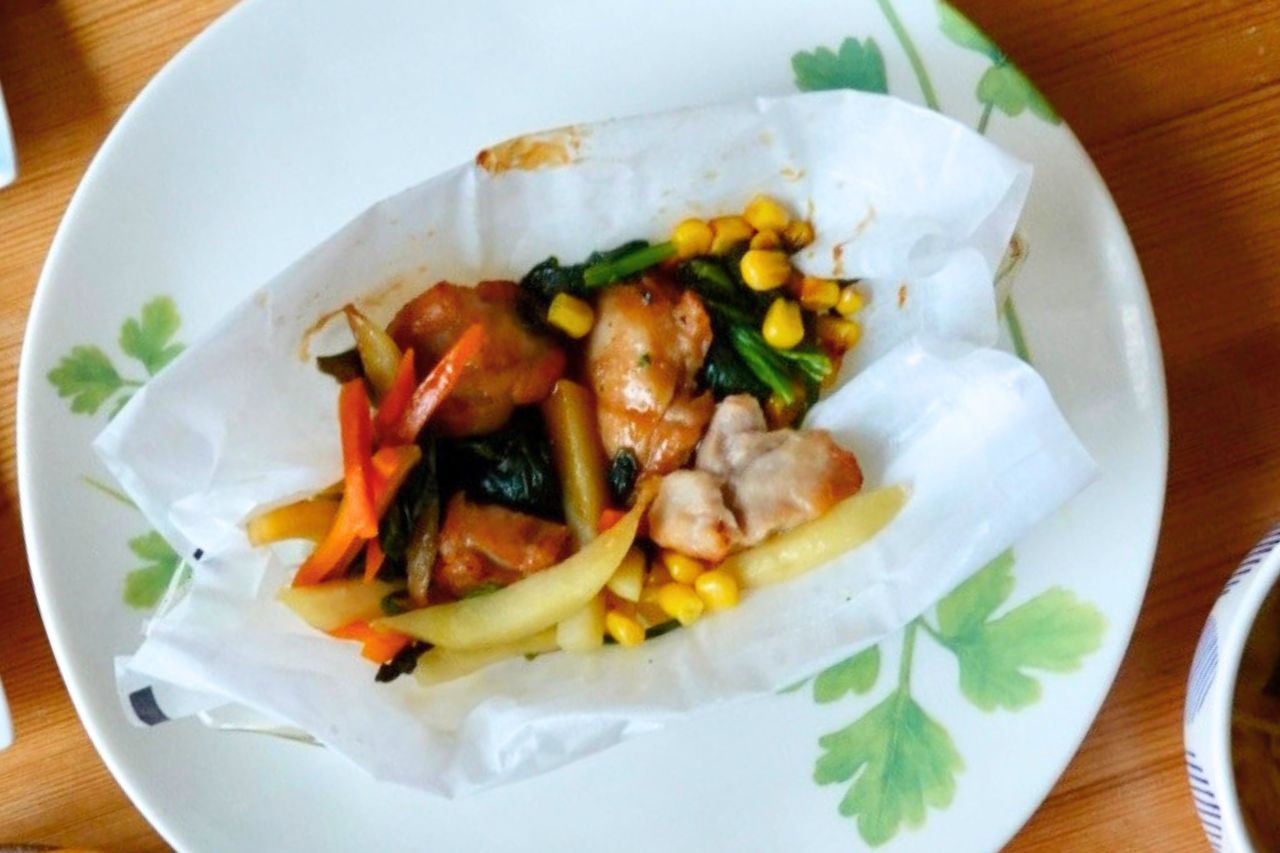 ローストチキンのガーリックバター醤油